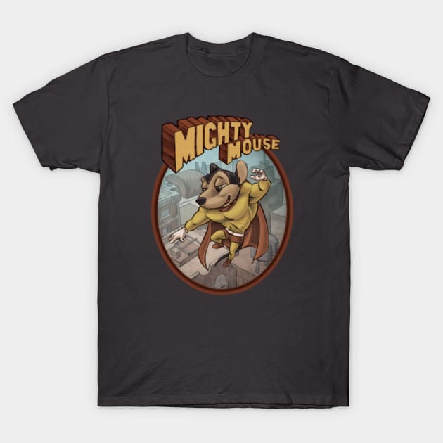 Mighty Mouse T-Shirt by majanation